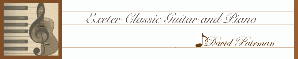 Exeter Classical Guitar and piano lessons in Exeter says Logo